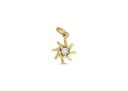 Gold Plated | Solitaire Stud Pendants